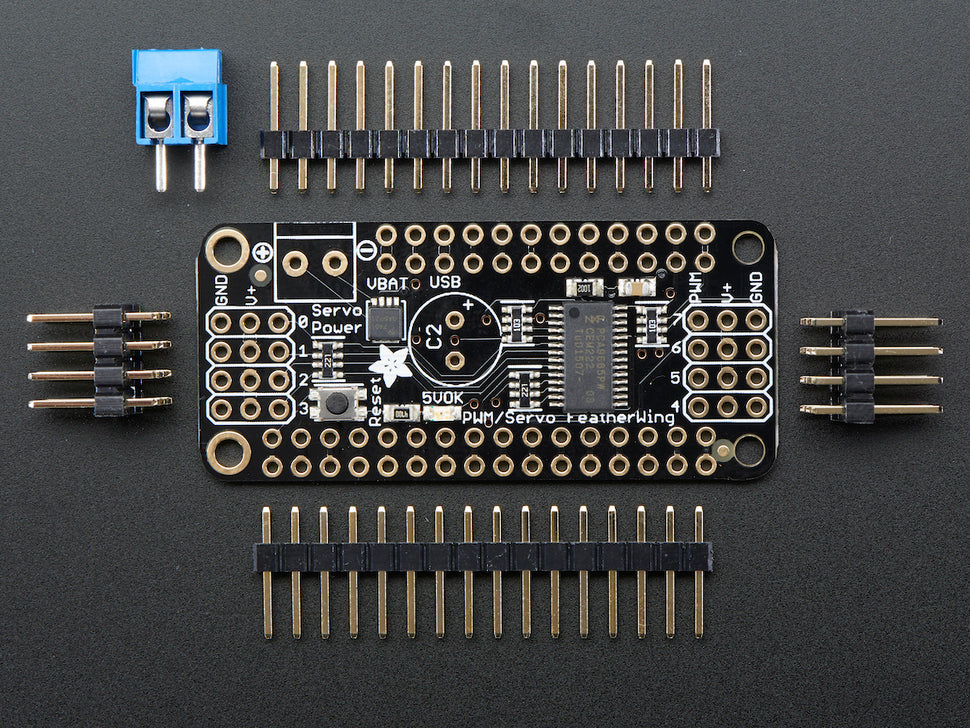 8-Channel PWM or Servo FeatherWing Add-on For All Feather Boards