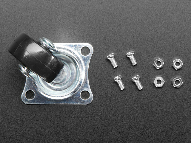 Supporting Swivel Caster Wheel - 1.3" Diameter