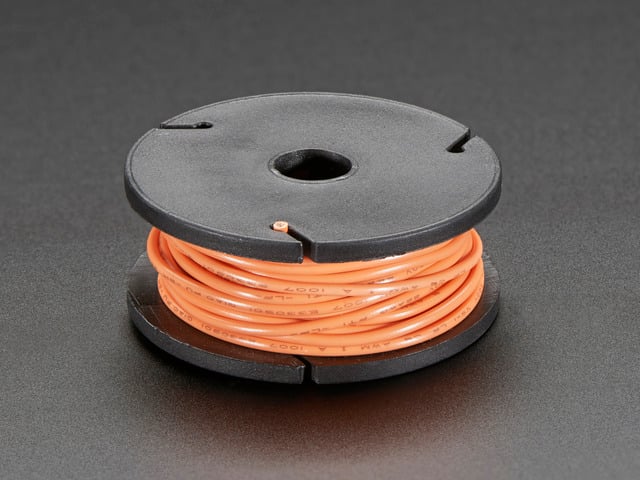 Stranded-Core Wire Spool - 25ft - 22AWG - Orange