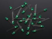 Diffused Green 5mm LED (25 pack)