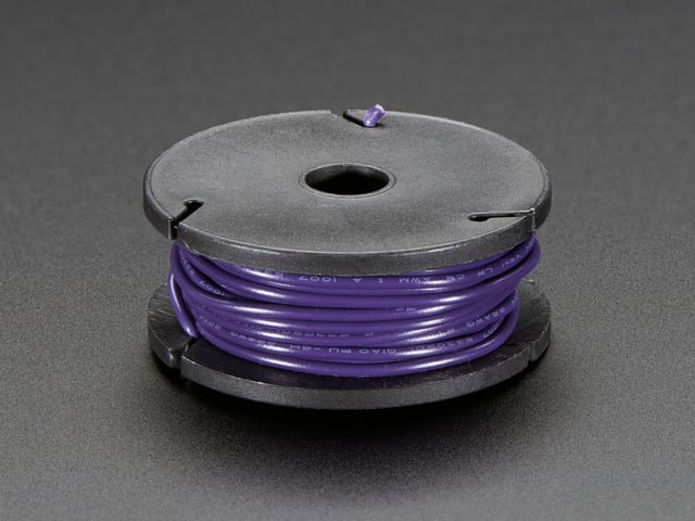 Stranded-Core Wire Spool - 25ft - 22AWG - Violet