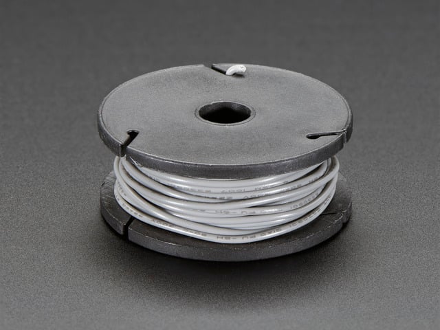 Solid-Core Wire Spool - 25ft - 22AWG - Gray