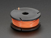 Solid-Core Wire Spool - 25ft - 22AWG - Orange
