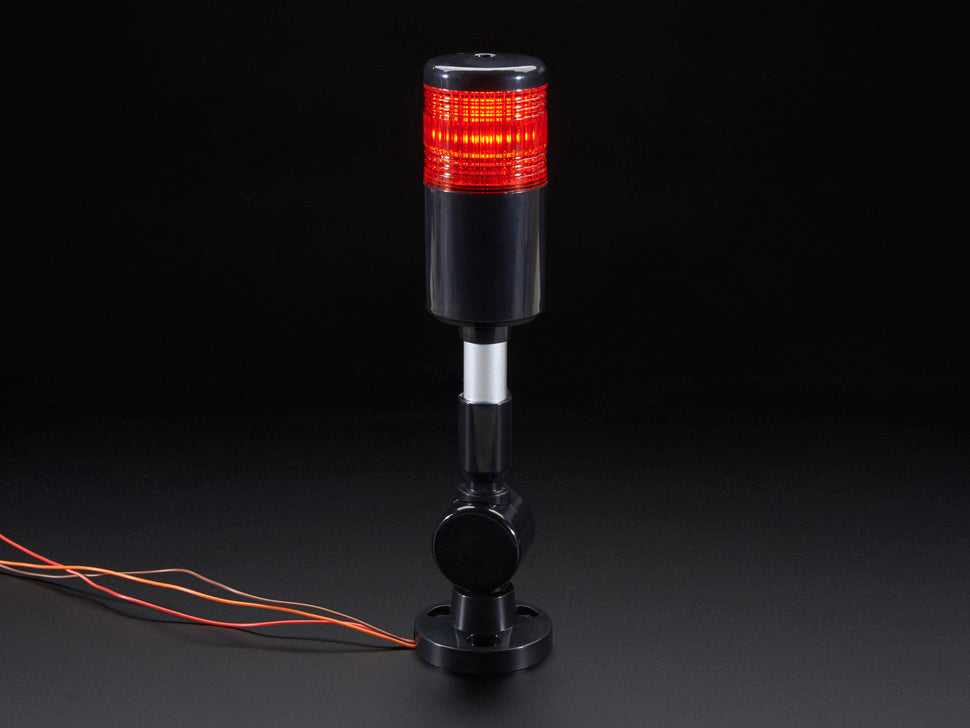 Tower Light - Red Alert Light with Buzzer - 12VDC