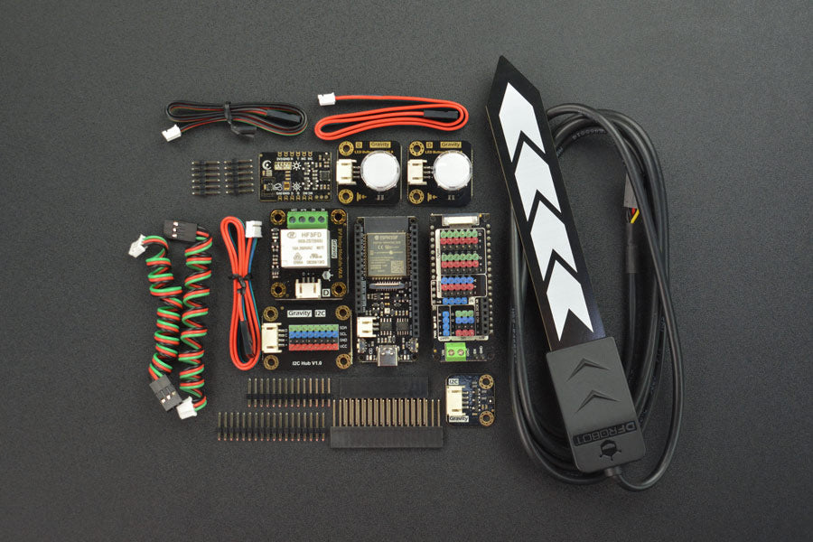 Hackster and DFRobot EEDU Enviromental Sensor Kit (ESP32)