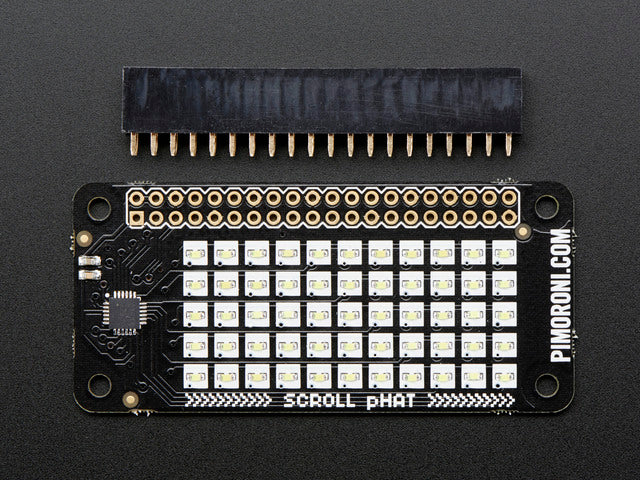 Pimoroni Scroll pHAT - 11x5 LED Matrix for Raspberry Pi Zero