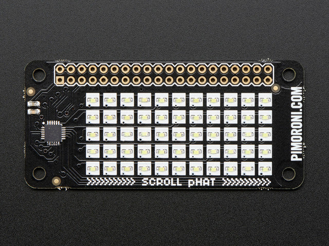Pimoroni Scroll pHAT - 11x5 LED Matrix for Raspberry Pi Zero