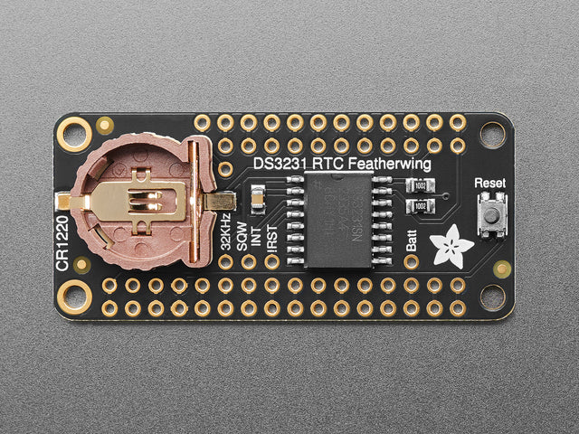 DS3231 Precision RTC FeatherWing - RTC Add-on For Feather Boards