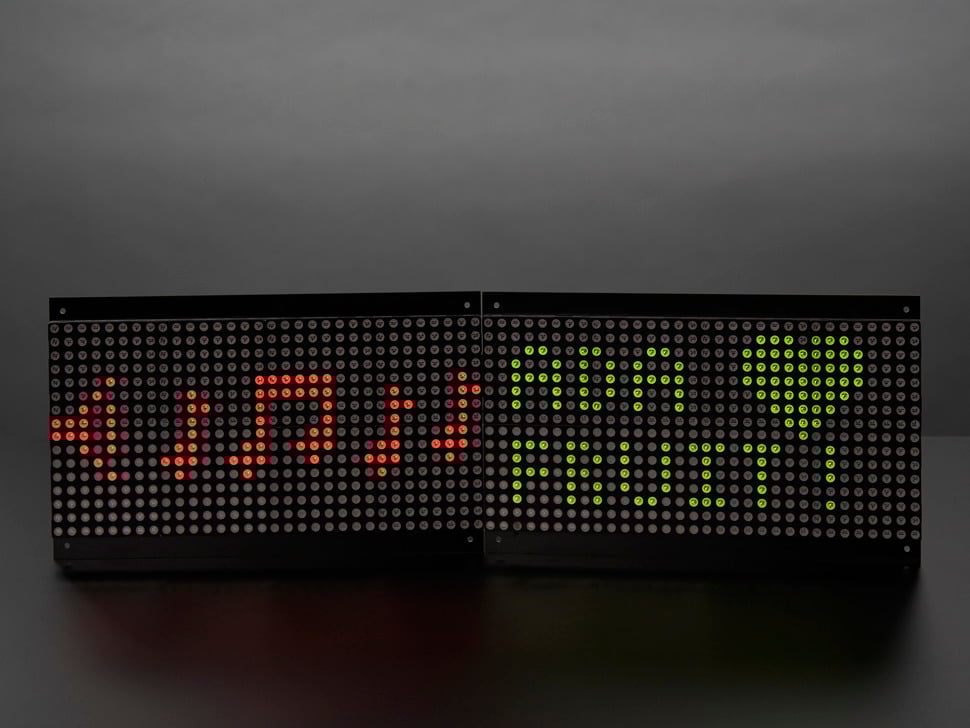 32x16 Red Green Dual Color LED Dot Matrix - 7.62mm Pitch