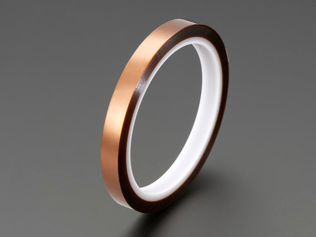 High Temperature Polyimide Tape - 1cm wide x 33 meter roll