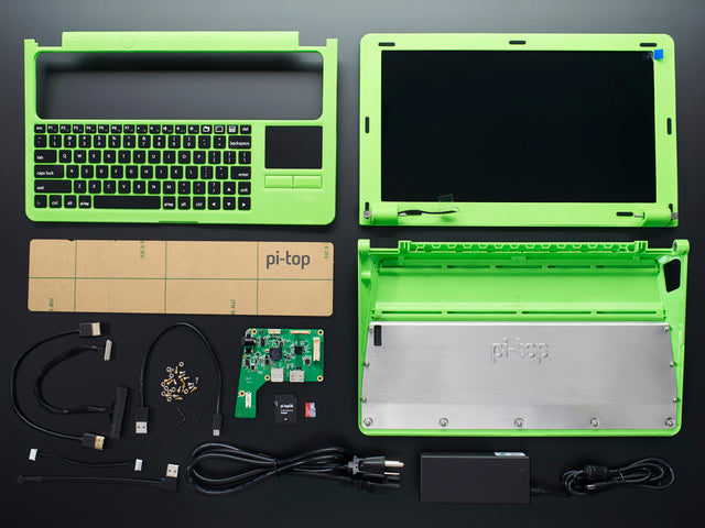 Pi-Top - GREEN - A Laptop Kit for Raspberry Pi B+ / Pi 2 / Pi 3