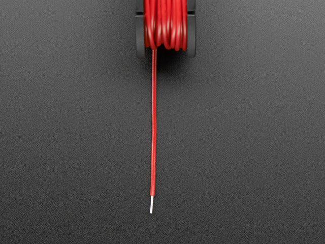 Stranded-Core Wire Spool - 25ft - 22AWG - Red