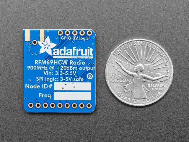 Adafruit RFM69HCW Transceiver Radio Breakout - 868 or 915 MHz