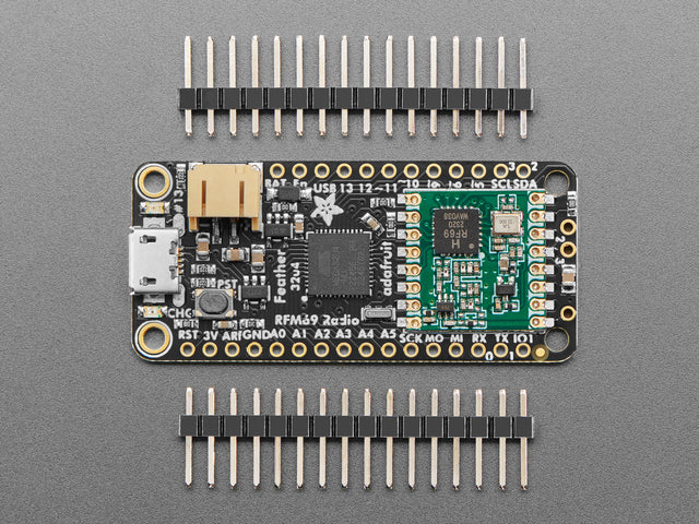 Adafruit Feather 32u4 RFM69HCW Packet Radio - 868 or 915 MHz