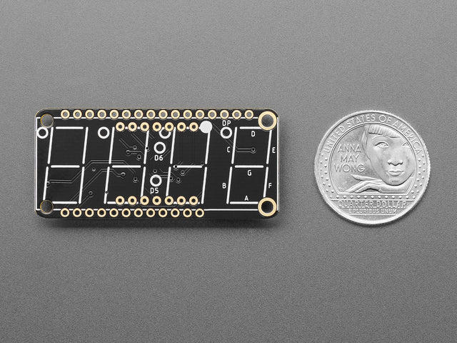 Adafruit 0.56" 4-Digit 7-Segment FeatherWing Display - Red