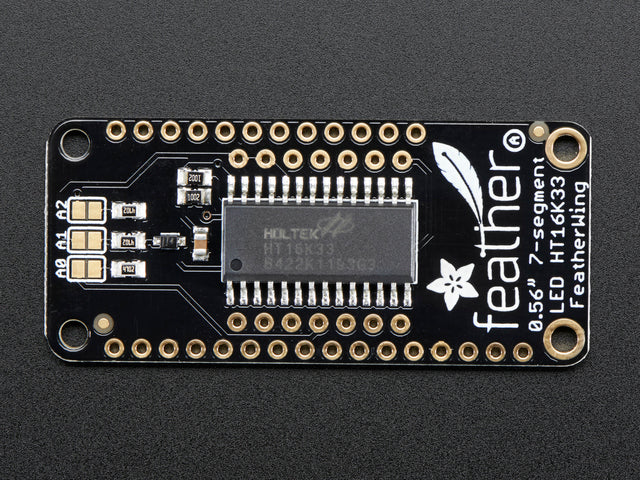 Adafruit 0.56" 4-Digit 7-Segment Display w/ FeatherWing - White