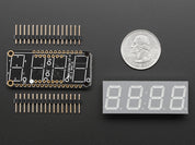 Adafruit 0.56" 4-Digit 7-Segment FeatherWing Display - Yellow