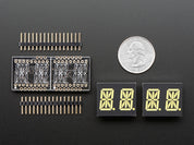Adafruit 0.54" Quad Alphanumeric FeatherWing Display - White