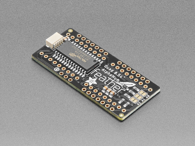 Adafruit 0.54" Quad Alphanumeric FeatherWing Display - Yellow