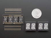 Adafruit 0.54" Quad Alphanumeric FeatherWing - Yellow/Green