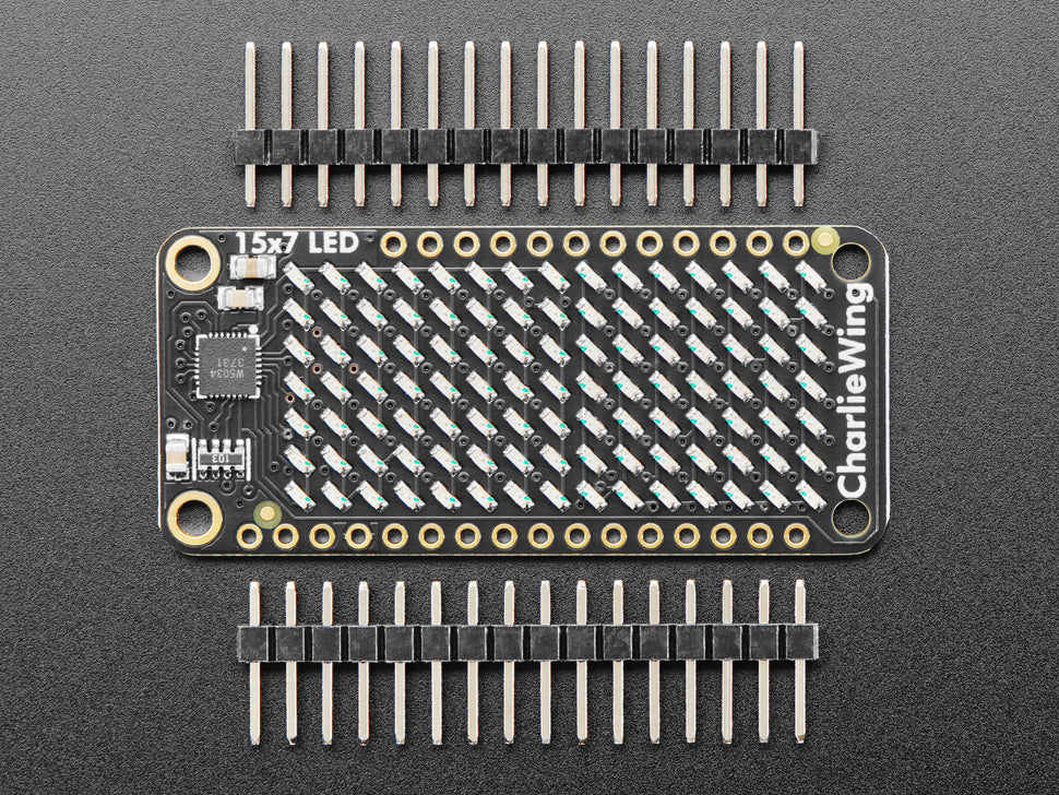 Adafruit 15x7 CharliePlex LED Matrix Display FeatherWing - Red