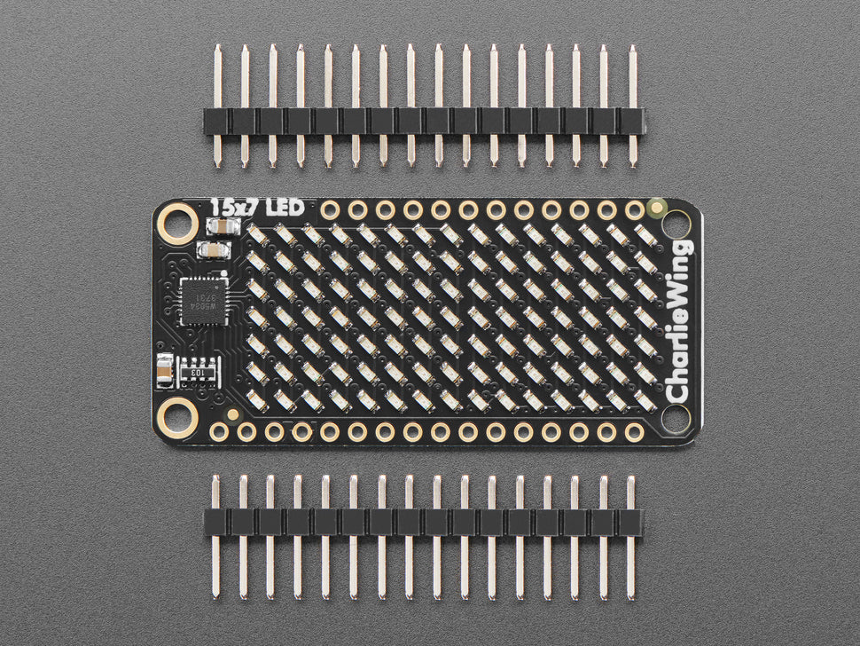 Adafruit 15x7 CharliePlex LED Matrix Display FeatherWing - Blue