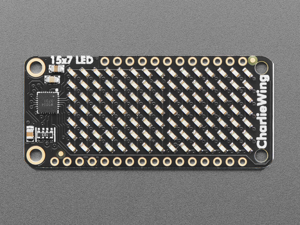 Adafruit 15x7 CharliePlex LED Matrix Display FeatherWing - Blue