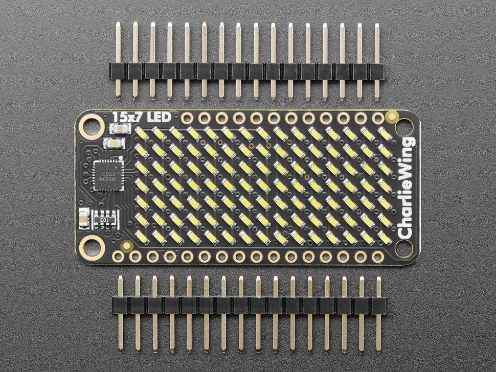 Adafruit 15x7 CharliePlex LED Matrix FeatherWing - Cool White