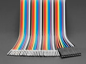 Premium Female/Female Raw Custom Jumper Wires - 40 x 6" (150mm)
