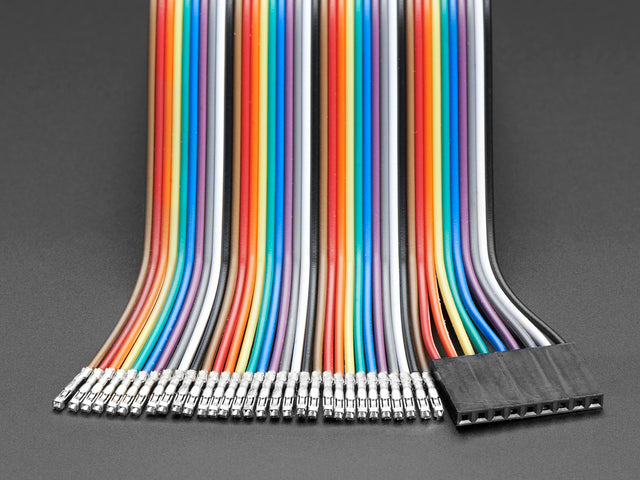 Premium Female/Female Raw Custom Jumper Wires - 40 x 6" (150mm)