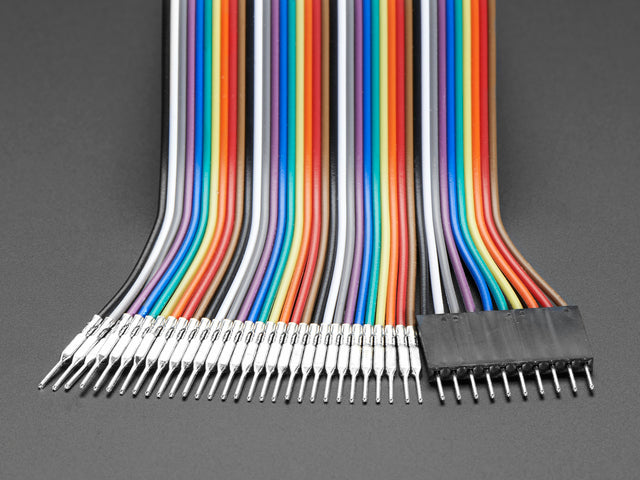 Premium Male/Male Raw Jumper Wires - 40 x 6" (150mm)