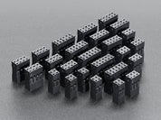 Small Dual Row Wire Housing Pack for DIY Jumper Cables