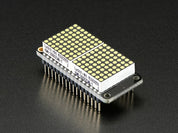 Adafruit 0.8" 8x16 LED Matrix FeatherWing Display Kit - White