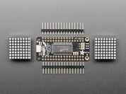 Adafruit 0.8" 8x16 LED Matrix FeatherWing Display Kit - Blue