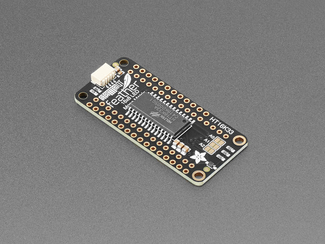 Adafruit 0.8" 8x16 LED Matrix FeatherWing Display Kit - Green