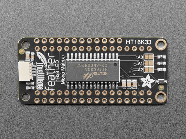 Adafruit 0.8" 8x16 LED Matrix FeatherWing Display - Red