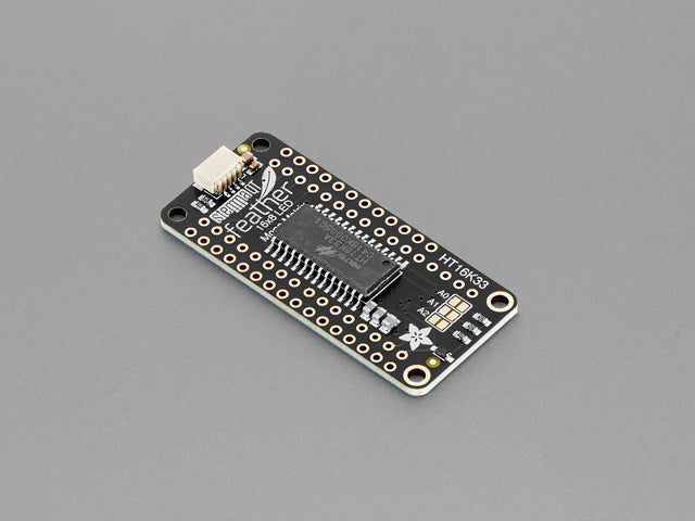 Adafruit 0.8" 8x16 LED Matrix FeatherWing Display Kit - Yellow
