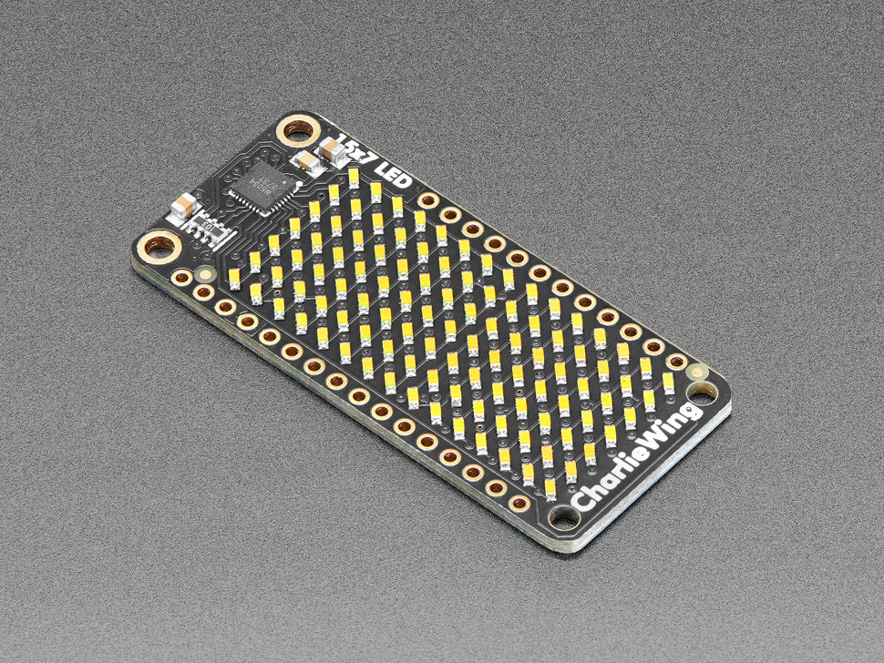 Adafruit 15x7 CharliePlex LED Matrix FeatherWing - Warm White