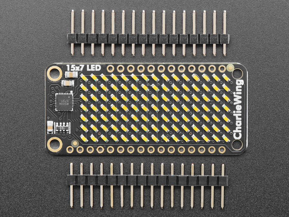 Adafruit 15x7 CharliePlex LED Matrix FeatherWing - Warm White