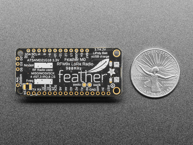 Adafruit Feather M0 with RFM95 LoRa Radio - 900MHz