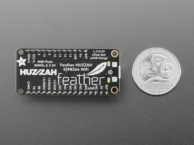 Assembled Feather HUZZAH w/ ESP8266 WiFi With Stacking Headers