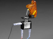 Illuminated Toggle Switch with Cover - Yellow