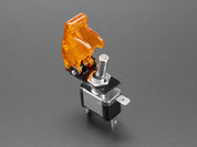 Illuminated Toggle Switch with Cover - Yellow