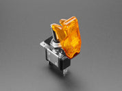 Illuminated Toggle Switch with Cover - Yellow