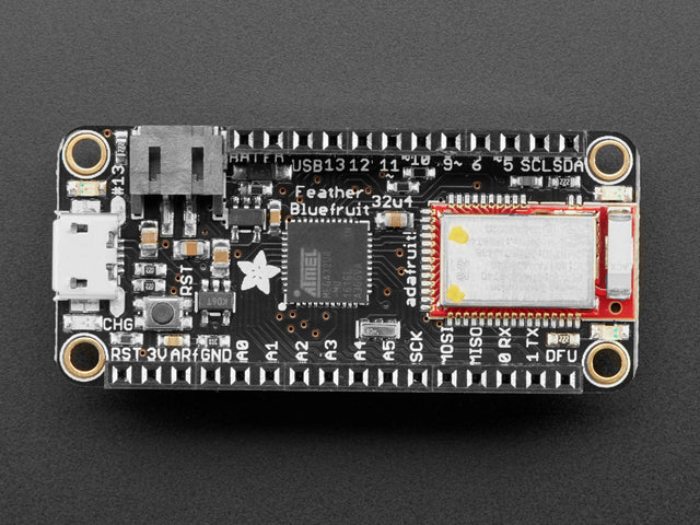 Adafruit Feather 32u4 Bluefruit LE with Stacking Headers
