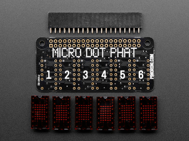 Pimoroni Micro Dot pHAT with Included LED Modules - Red