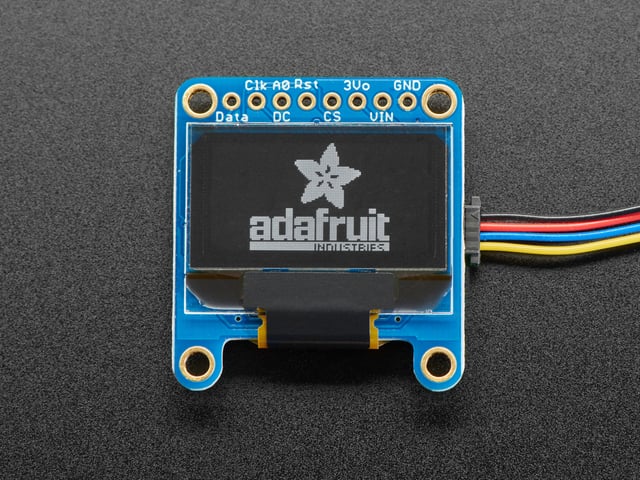 Monochrome 0.96" 128x64 OLED Graphic Display - STEMMA QT