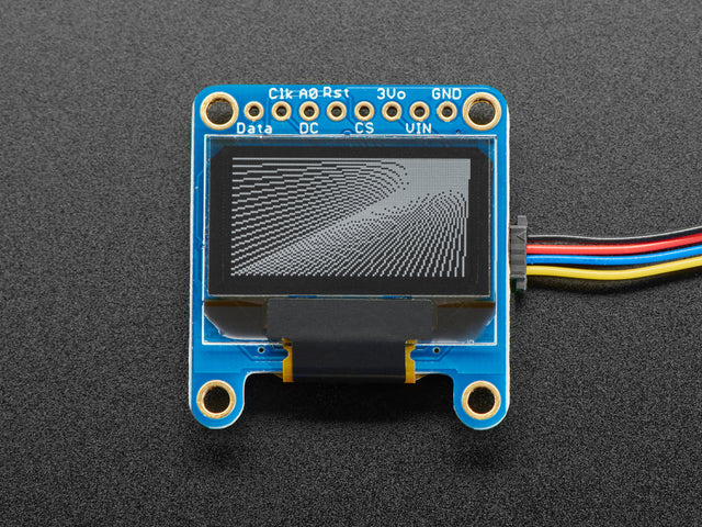 Monochrome 0.96" 128x64 OLED Graphic Display - STEMMA QT