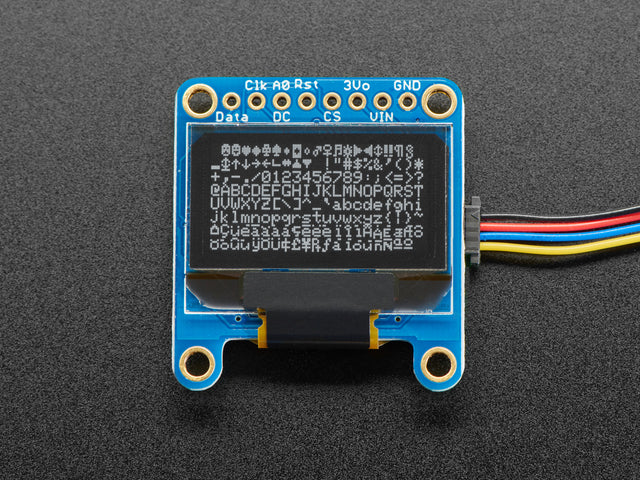 Monochrome 0.96" 128x64 OLED Graphic Display - STEMMA QT