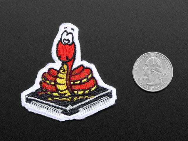 MicroPython - Skill badge, iron-on patch